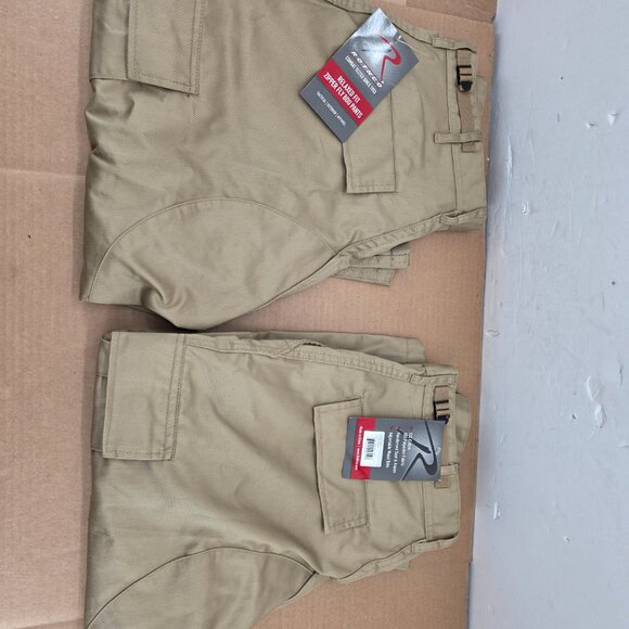 Rothco Relaxed Fit Solid Zipper Fly BDU Cargo Mens Pants 2931 Khaki 2 of Sz M - Picture 11 of 16
